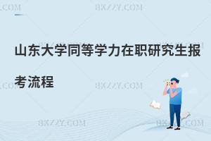 山東大學同等學力在職研究生報考流程