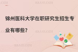 錦州醫科大學在職研究生招生專業有哪些？